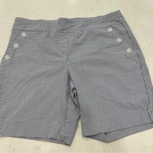 Counterparts Navy and White Striped Women's Shorts